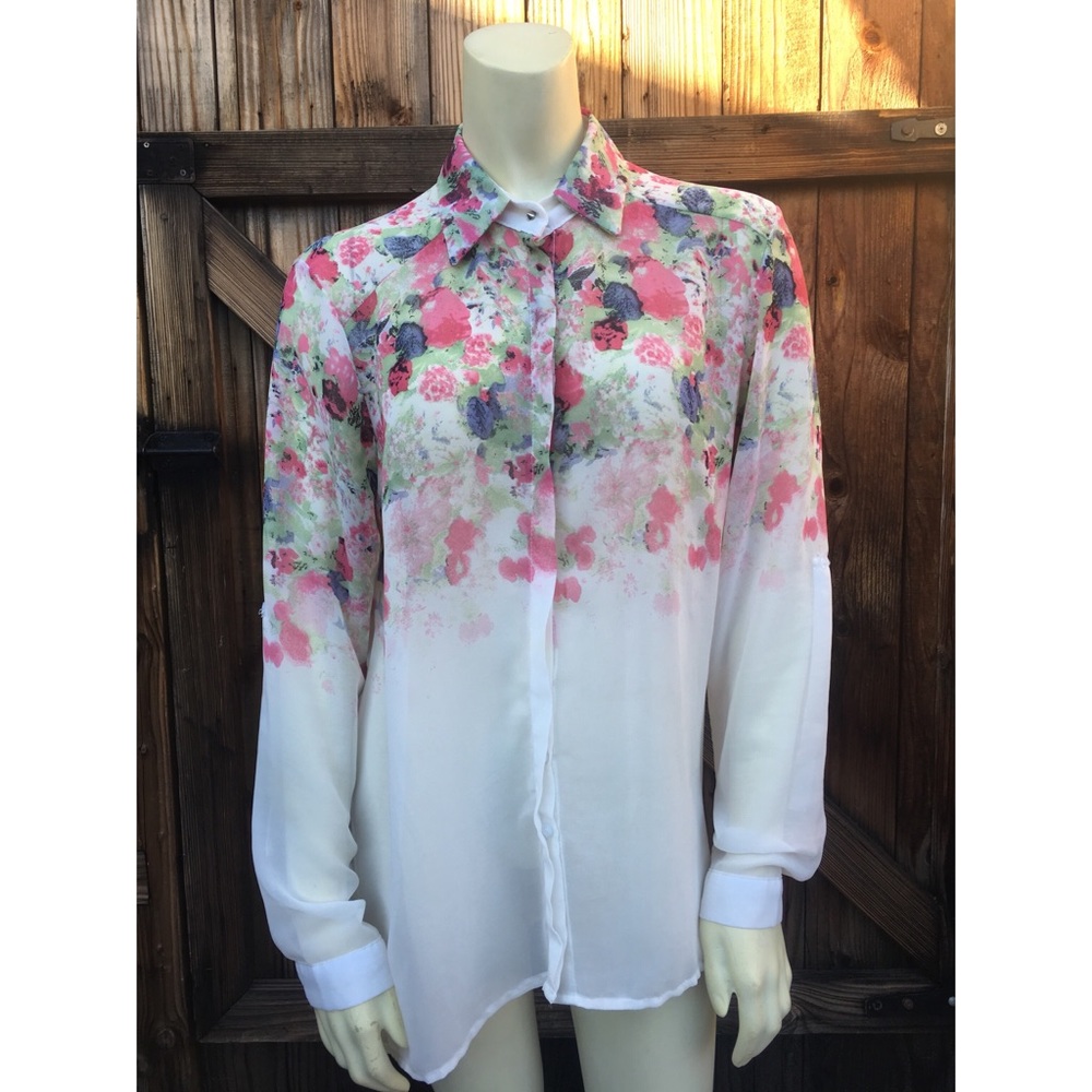 Zara foral print top